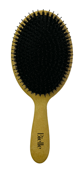 Bielle Eco-Friendly Natural Yellow Oval Cushion Bristles & Nylon Large